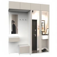 Набор мебели для прихожей "Марсель-258" МР 01-258 В2490 Ш2000 Г580 (ЛДСП Кашемир) Набор мебели для прихожей "Марсель-258" МР 01-258 В2490 Ш2000 Г580 (ЛДСП Кашемир)